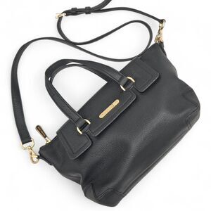 Michael Kors Mackenzie in Blk Small TZ Satchel Leather Purse